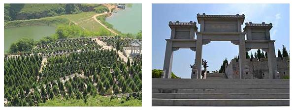 西安公交直達、景色宜人、枕山面水墓園